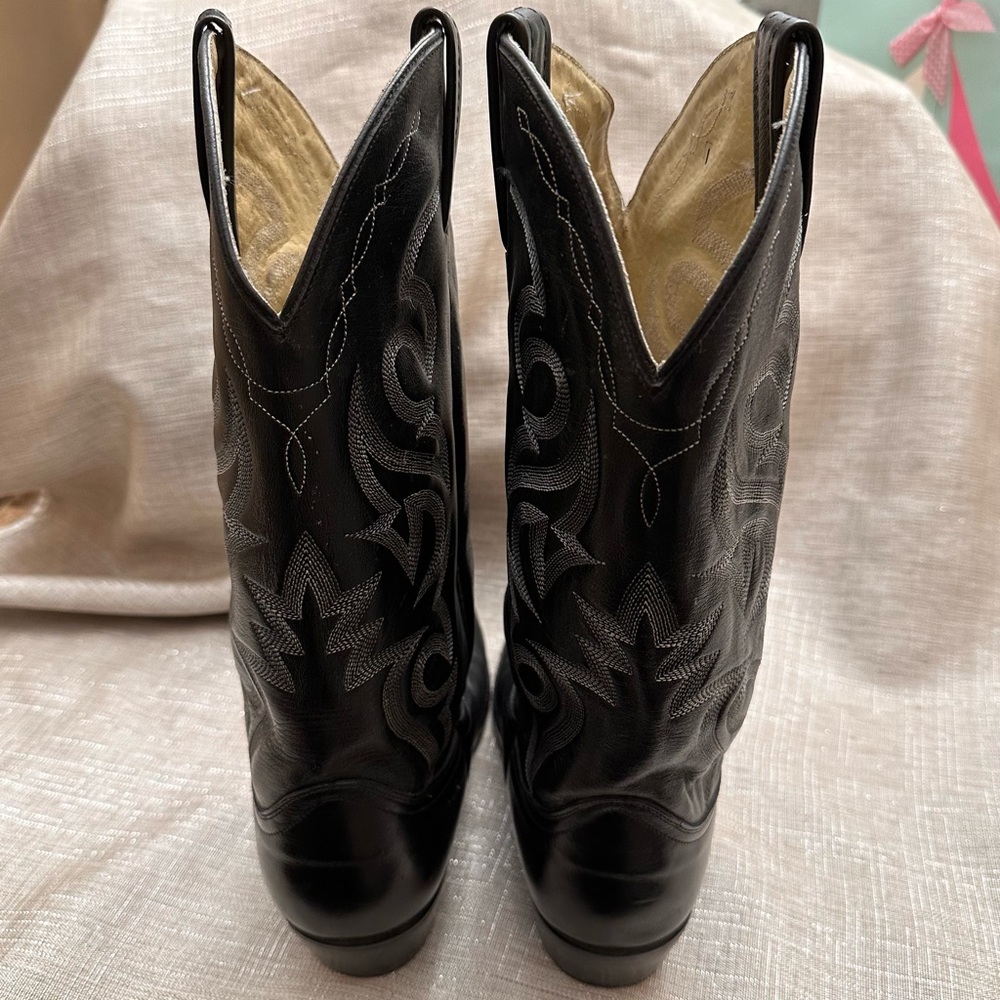 Dan Post Mens USED Milwaukee Round Tow Cowboy Boots 100% Leather Size 10 EW